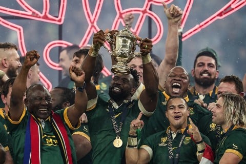 WATCH | RWC 2023 champions return home