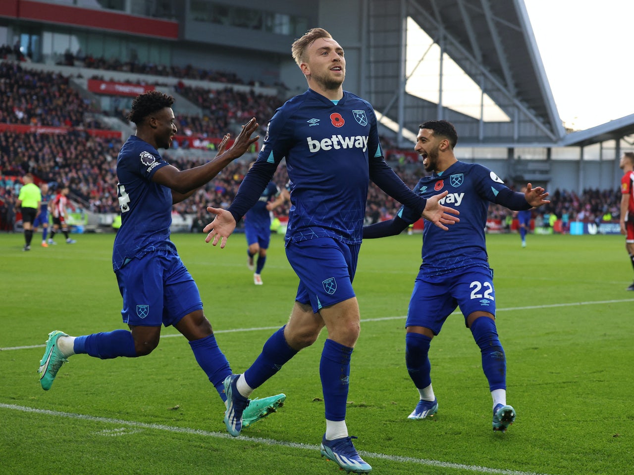 West Ham’s Jarrod Bowen makes Premier League history with goal in Brentford loss