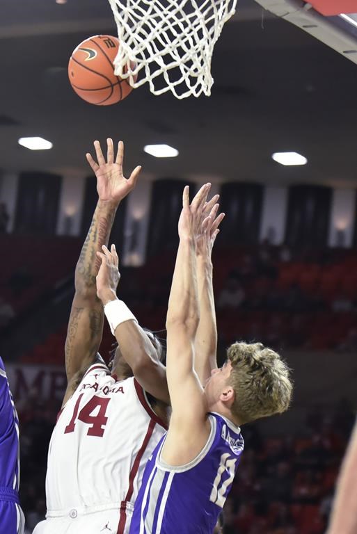 No. 12 Oklahoma bounces back from first loss of the season, beats Central Arkansas 88-72