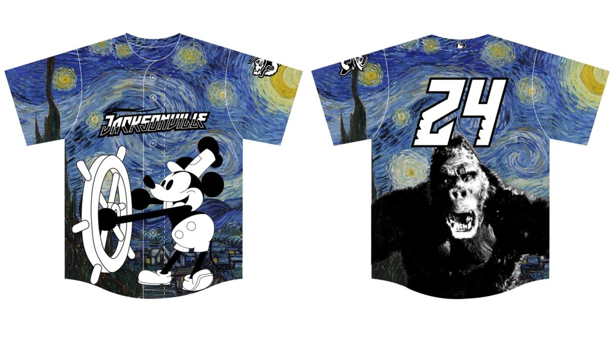 A minor league baseball team trolls Disney with its ‘Steamboat Willie’ jerseys