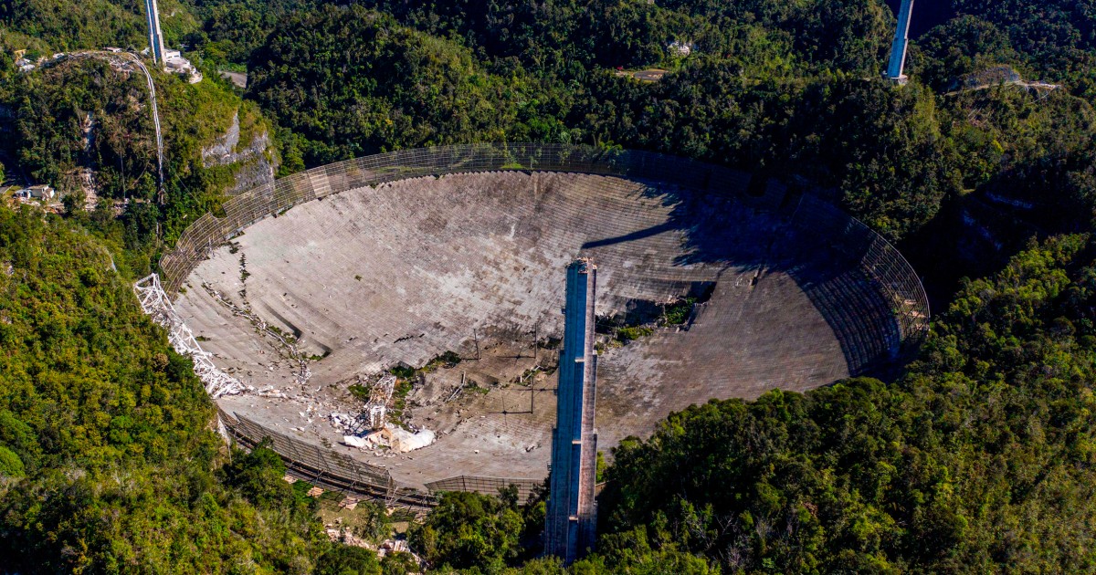 Unprecedented failure led to collapse of iconic radio telescope in Puerto Rico, report finds