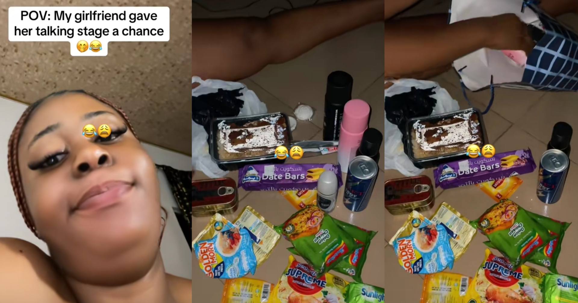 Lady flaunts gift items she received from her ‘talking stage’ partner